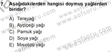 Anne Ve Çocuk Beslenmesi Dersi Ara Sınavı Deneme Sınav Soruları 7. Soru