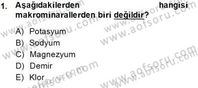Anne Ve Çocuk Beslenmesi Dersi 2014 - 2015 Yılı (Final) Dönem Sonu Sınav Soruları 1. Soru