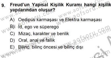 Erken Çocukluk Döneminde Gelişim 1 Dersi 2014 - 2015 Yılı (Vize) Ara Sınav Soruları 9. Soru