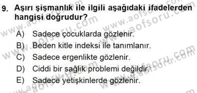 Erken Çocukluk Döneminde Gelişim 1 Dersi 2015 - 2016 Yılı (Final) Dönem Sonu Sınav Soruları 9. Soru