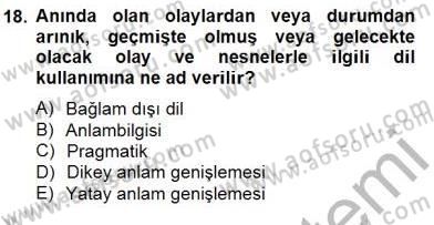 Erken Çocukluk Döneminde Gelişim 2 Dersi 2014 - 2015 Yılı (Vize) Ara Sınav Soruları 18. Soru