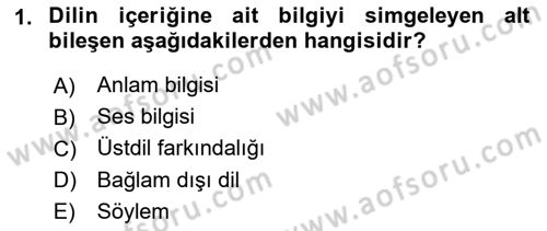 Erken Çocukluk Döneminde Gelişim 2 Dersi 2016 - 2017 Yılı (Final) Dönem Sonu Sınav Soruları 1. Soru