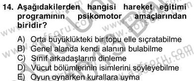 Okulöncesinde Beden Eğitimi Ve Oyun Öğretimi Dersi Ara Sınavı Deneme Sınav Soruları 14. Soru