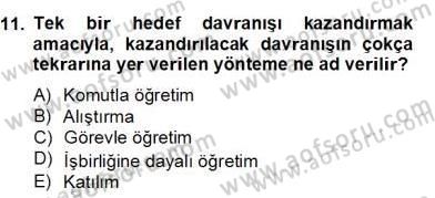 Okulöncesinde Beden Eğitimi Ve Oyun Öğretimi Dersi 2012 - 2013 Yılı (Final) Dönem Sonu Sınav Soruları 11. Soru