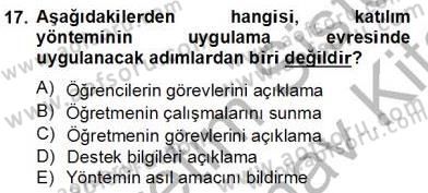 Okulöncesinde Beden Eğitimi Ve Oyun Öğretimi Dersi 2012 - 2013 Yılı (Final) Dönem Sonu Sınav Soruları 17. Soru