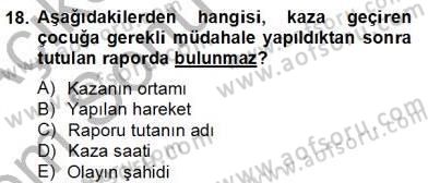 Okulöncesinde Beden Eğitimi Ve Oyun Öğretimi Dersi 2012 - 2013 Yılı (Final) Dönem Sonu Sınav Soruları 18. Soru