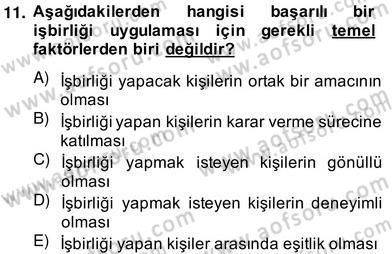 Özel Eğitim Dersi 2012 - 2013 Yılı (Vize) Ara Sınav Soruları 11. Soru