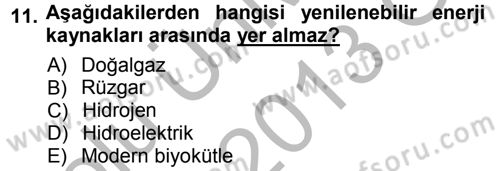 Okulöncesinde Fen Eğitimi Dersi Ara Sınavı Deneme Sınav Soruları 11. Soru