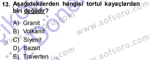 Okulöncesinde Fen Eğitimi Dersi Ara Sınavı Deneme Sınav Soruları 13. Soru