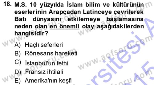 Okulöncesinde Fen Eğitimi Dersi 2014 - 2015 Yılı (Vize) Ara Sınavı 18. Soru