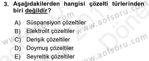 Okulöncesinde Fen Eğitimi Dersi 2017 - 2018 Yılı (Final) Dönem Sonu Sınav Soruları 3. Soru