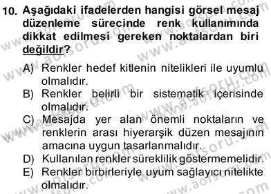 Okulöncesinde Materyal Geliştirme Dersi 2013 - 2014 Yılı (Vize) Ara Sınav Soruları 10. Soru