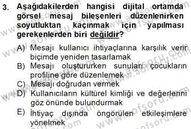 Okulöncesinde Materyal Geliştirme Dersi 2014 - 2015 Yılı (Final) Dönem Sonu Sınavı 3. Soru