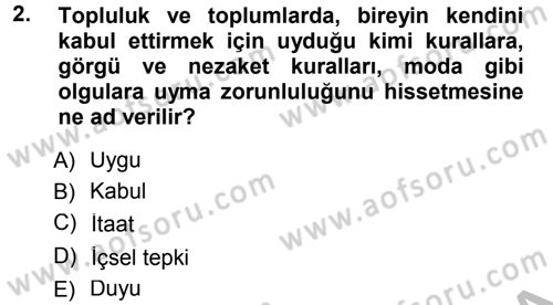 Okulöncesinde Yaratıcılık Dersi 2014 - 2015 Yılı (Final) Dönem Sonu Sınav Soruları 2. Soru