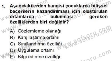Okulöncesinde Çocuk Edebiyatı Dersi 2013 - 2014 Yılı (Final) Dönem Sonu Sınav Soruları 1. Soru