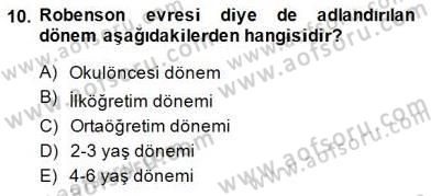 Okulöncesinde Çocuk Edebiyatı Dersi 2014 - 2015 Yılı (Final) Dönem Sonu Sınav Soruları 10. Soru