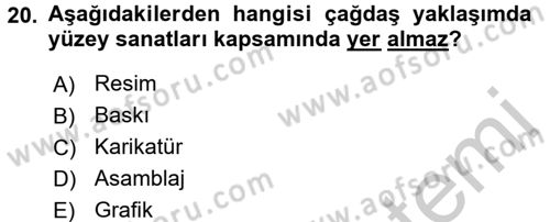 Okulöncesinde Drama Dersi 2016 - 2017 Yılı 3 Ders Sınav Soruları 20. Soru
