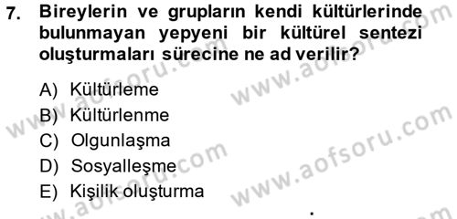 Anne Baba Eğitimi Dersi Ara Sınavı Deneme Sınav Soruları 7. Soru