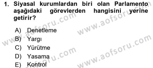 Anne Baba Eğitimi Dersi 2016 - 2017 Yılı (Final) Dönem Sonu Sınav Soruları 1. Soru