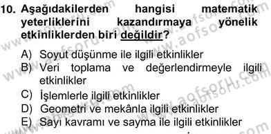 İlköğretime Hazırlık Ve İlköğretim Programları Dersi 2013 - 2014 Yılı (Vize) Ara Sınav Soruları 10. Soru