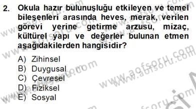 İlköğretime Hazırlık Ve İlköğretim Programları Dersi 2014 - 2015 Yılı (Vize) Ara Sınav Soruları 2. Soru