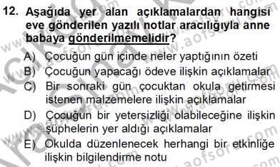 Davranış Ve Öğrenme Sorunu Olan Çocukların Eğitimi Dersi Ara Sınavı Deneme Sınav Soruları 12. Soru