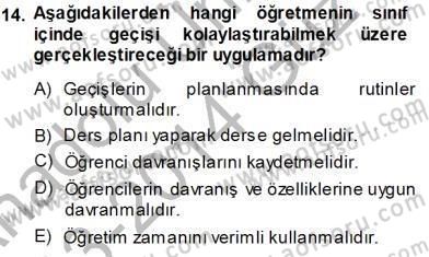 Davranış Ve Öğrenme Sorunu Olan Çocukların Eğitimi Dersi Ara Sınavı Deneme Sınav Soruları 14. Soru