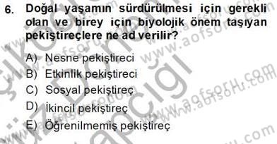 Davranış Ve Öğrenme Sorunu Olan Çocukların Eğitimi Dersi Ara Sınavı Deneme Sınav Soruları 6. Soru