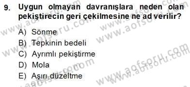 Davranış Ve Öğrenme Sorunu Olan Çocukların Eğitimi Dersi 2014 - 2015 Yılı (Vize) Ara Sınav Soruları 9. Soru