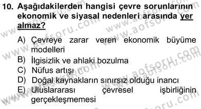 Okulöncesi Dönemde Değerler Eğitimi Dersi 2012 - 2013 Yılı (Vize) Ara Sınav Soruları 10. Soru