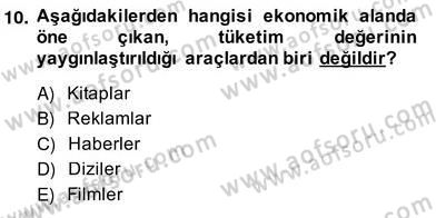 Okulöncesi Dönemde Değerler Eğitimi Dersi 2013 - 2014 Yılı (Vize) Ara Sınav Soruları 10. Soru