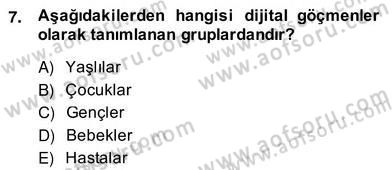 Okulöncesi Dönemde Değerler Eğitimi Dersi 2013 - 2014 Yılı (Vize) Ara Sınav Soruları 7. Soru