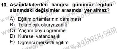 Okulöncesi Dönemde Değerler Eğitimi Dersi 2014 - 2015 Yılı (Vize) Ara Sınav Soruları 10. Soru