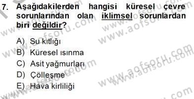 Okulöncesi Dönemde Değerler Eğitimi Dersi 2014 - 2015 Yılı (Vize) Ara Sınavı 7. Soru