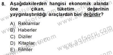 Okulöncesi Dönemde Değerler Eğitimi Dersi 2014 - 2015 Yılı (Vize) Ara Sınav Soruları 8. Soru