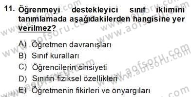 Okulöncesi Dönemde Değerler Eğitimi Dersi 2014 - 2015 Yılı (Final) Dönem Sonu Sınav Soruları 11. Soru