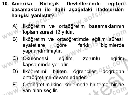 Eğitim Bilimine Giriş Dersi 2016 - 2017 Yılı 3 Ders Sınav Soruları 10. Soru