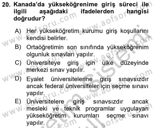 Eğitim Bilimine Giriş Dersi 2016 - 2017 Yılı 3 Ders Sınav Soruları 20. Soru