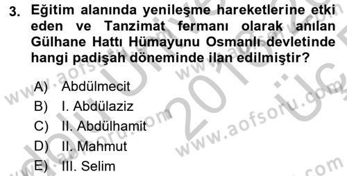 Eğitim Bilimine Giriş Dersi 2016 - 2017 Yılı 3 Ders Sınav Soruları 3. Soru