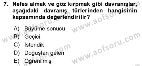 Eğitim Bilimine Giriş Dersi 2023 - 2024 Yılı (Vize) Ara Sınav Soruları 7. Soru
