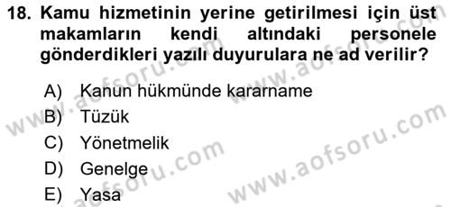 Eğitim Bilimine Giriş Dersi 2023 - 2024 Yılı Yaz Okulu Sınav Soruları 18. Soru