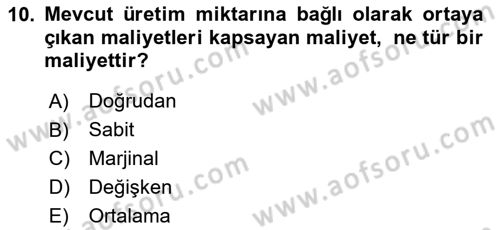 Eğitim Bilimine Giriş Dersi 2024 - 2025 Yılı Yaz Okulu Sınav Soruları 10. Soru