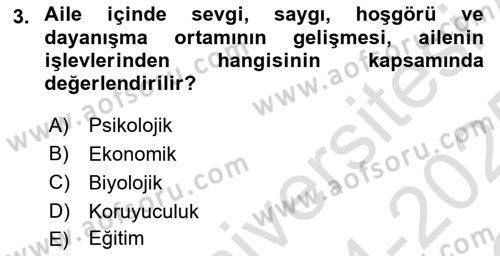 Eğitim Bilimine Giriş Dersi 2024 - 2025 Yılı Yaz Okulu Sınav Soruları 3. Soru