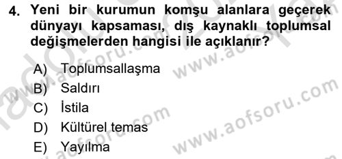 Eğitim Bilimine Giriş Dersi 2024 - 2025 Yılı Yaz Okulu Sınav Soruları 4. Soru