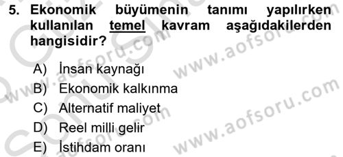 Eğitim Bilimine Giriş Dersi 2025 - 2026 Yılı (Final) Dönem Sonu Sınav Soruları 5. Soru