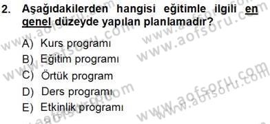 Öğretim İlke Ve Yöntemleri Dersi Ara Sınavı Deneme Sınav Soruları 2. Soru