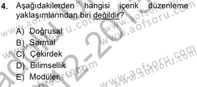 Öğretim İlke Ve Yöntemleri Dersi Ara Sınavı Deneme Sınav Soruları 4. Soru