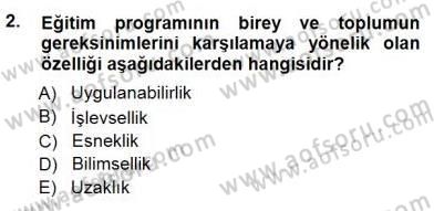 Öğretim İlke Ve Yöntemleri Dersi 2012 - 2013 Yılı (Final) Dönem Sonu Sınav Soruları 2. Soru