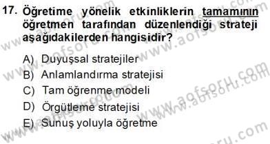 Öğretim İlke Ve Yöntemleri Dersi Ara Sınavı Deneme Sınav Soruları 17. Soru