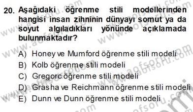 Öğretim İlke Ve Yöntemleri Dersi Ara Sınavı Deneme Sınav Soruları 20. Soru